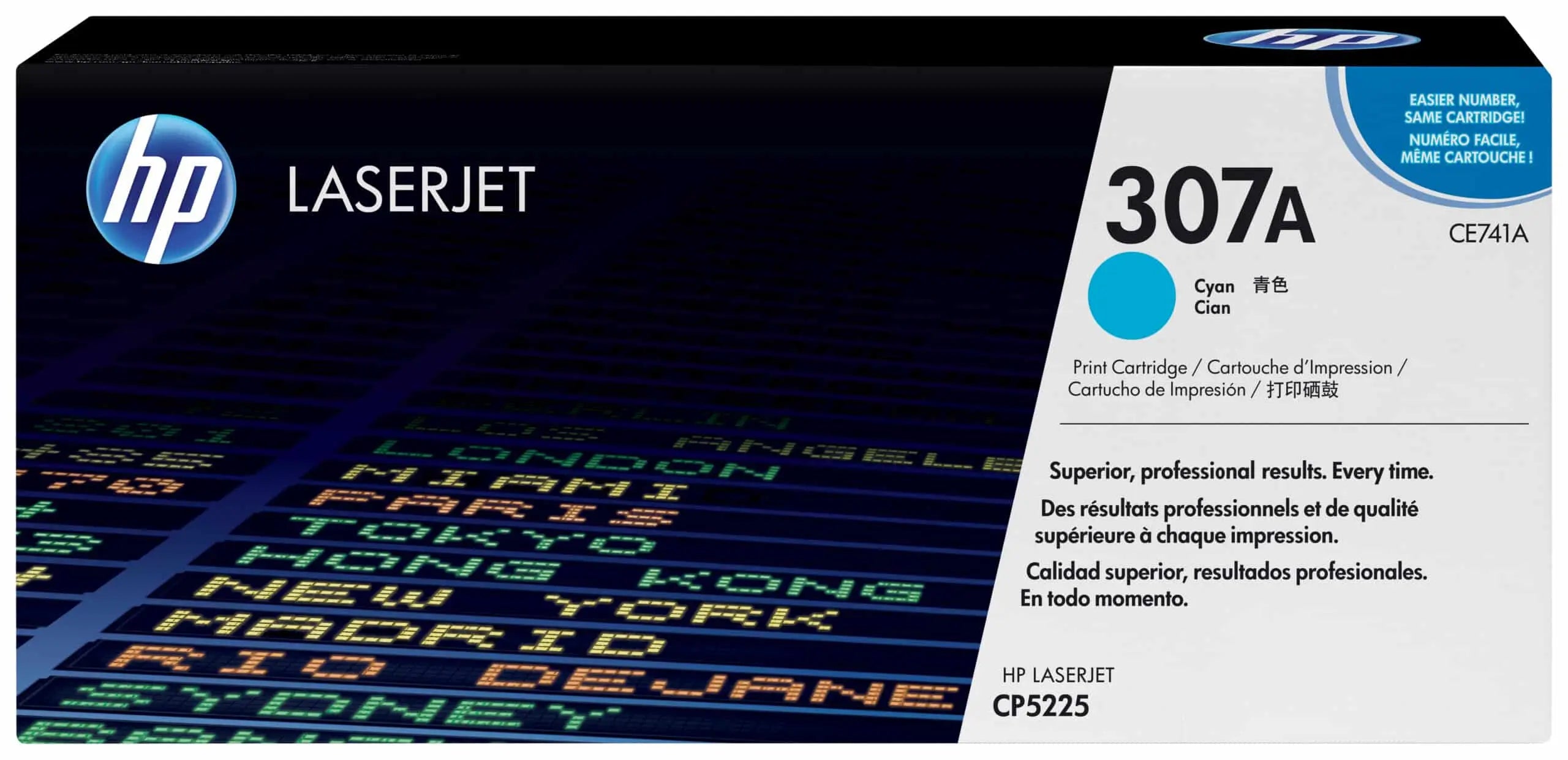 HP 307A Cyan – Toner HP LaserJet d’origine (CE741A) Connecto.ma